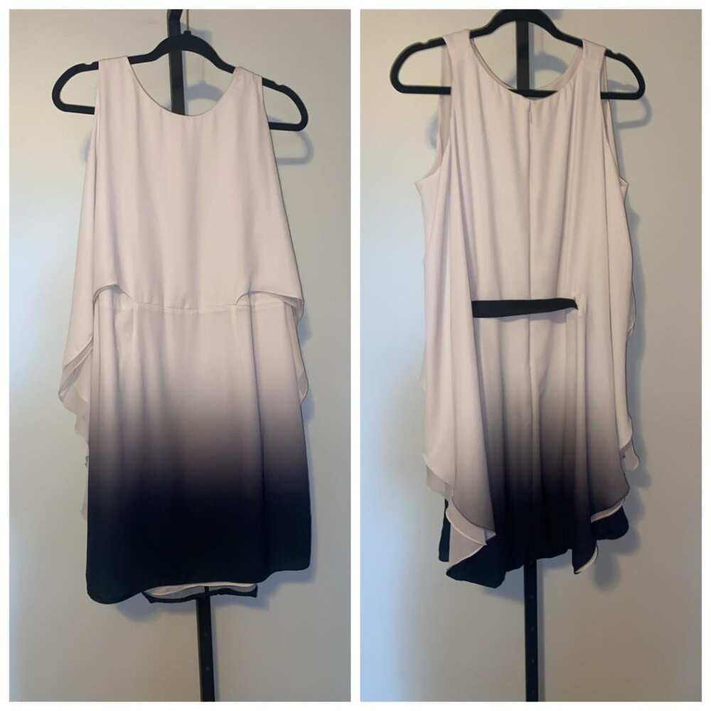 HALSTON HERITAGE Ombré Cold Shoulder Dress - Picture 2 of 9